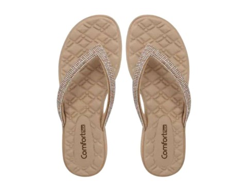 CHINELO SLIP STAR NAT COMFORTFLEX 24-42431 - Bege