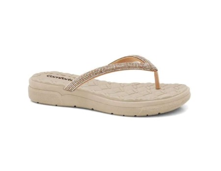 CHINELO SLIP STAR NAT COMFORTFLEX 24-42431 - Bege