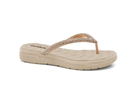 CHINELO SLIP STAR NAT COMFORTFLEX 24-42431 - Bege