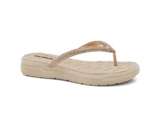 CHINELO SLIP STAR NAT COMFORTFLEX 24-42431 - Bege
