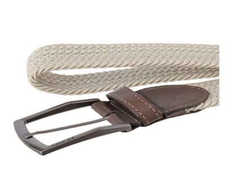 CINTO MASCULINO ELÁSTICO E COURO FERRACINI FC606 - Marrom