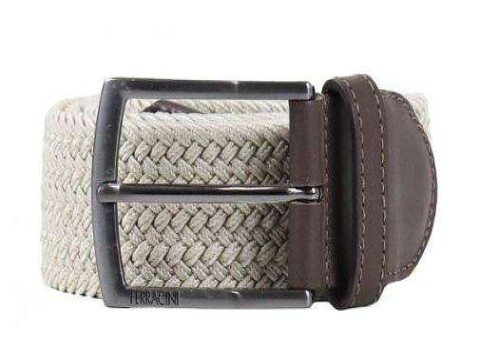 CINTO MASCULINO ELÁSTICO E COURO FERRACINI FC606 - Marrom