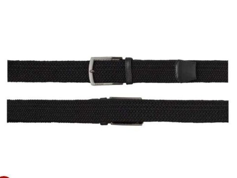 CINTO MASCULINO ELÁSTICO E COURO FERRACINI FC606 - Preto