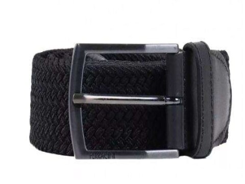 CINTO MASCULINO ELÁSTICO E COURO FERRACINI FC606 - Preto