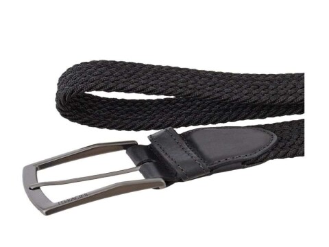 CINTO MASCULINO ELÁSTICO E COURO FERRACINI FC606 - Preto