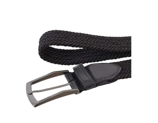CINTO MASCULINO ELÁSTICO E COURO FERRACINI FC606 - Preto