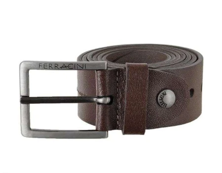CINTO MASCULINO EM COURO FERRACINI FC565 - Marrom