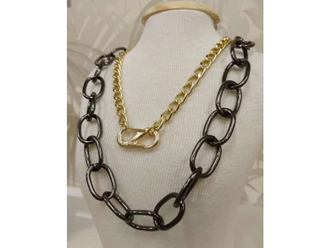 COLAR CORRENTE DUPLO LACRE 4484 - Preto COLAR CORRENTE DUPLO LACRE 4484 - Preto