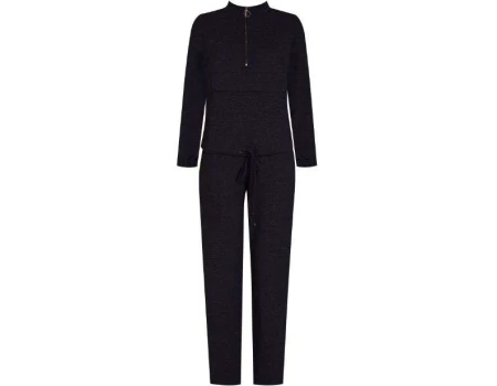 CONJUNTO FEMININO MOLETINHO SEIKI 470004 - Preto