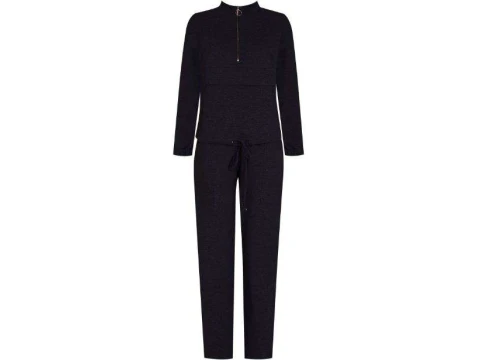 CONJUNTO FEMININO MOLETINHO SEIKI 470004 - Preto CONJUNTO FEMININO MOLETINHO SEIKI 470004 - Preto