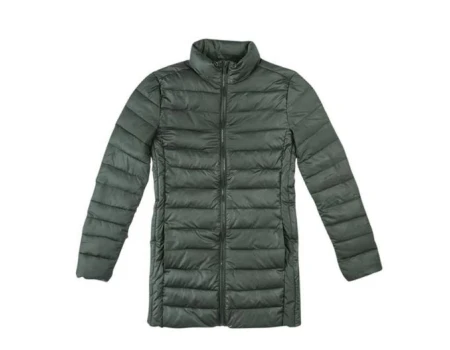 JAQUETA ACOLCHOADA ALONGADA FEMININA HERING K0N2 - Verde