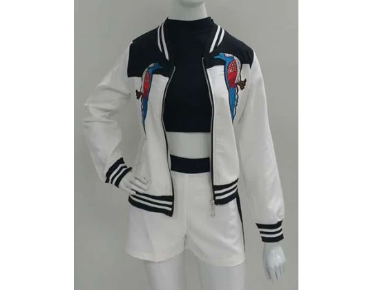 JAQUETA BOMBER CREPE VALENTINA V1890 - Branco
