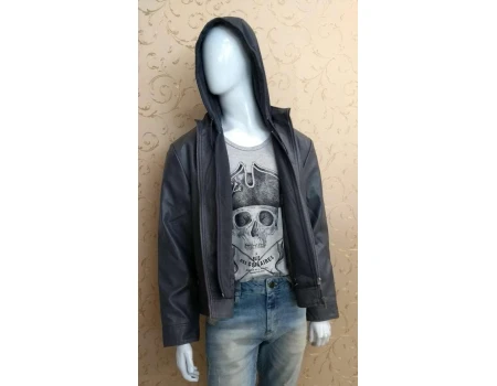 JAQUETA MASCULINA MATERIAL SINTÉTICO HERING KTU1 - Preto