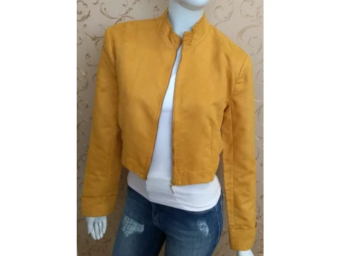 JAQUETA SUEDE MARIA VALENTINA 101460 - Amarelo