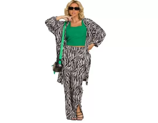 KIMONO ANIMAL PRINT 40133 ZIANN - Preto