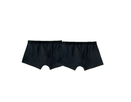 KIT 2 CUECAS BOXER C/ ELÁSTICO HERING 77LT - Preto