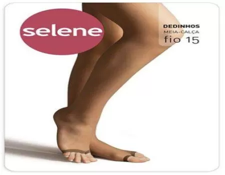 MEIA CALÇA DEDINHOS FIO 15 SELENE 9805.002 - Natural claro