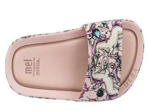 MELISSA BEACH SLIDE 3DB RAINBOW 32389 - Rosa