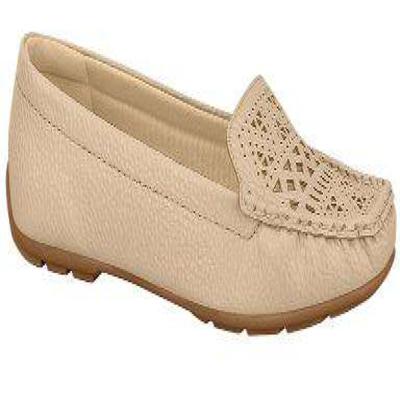 mocassim feminino bege