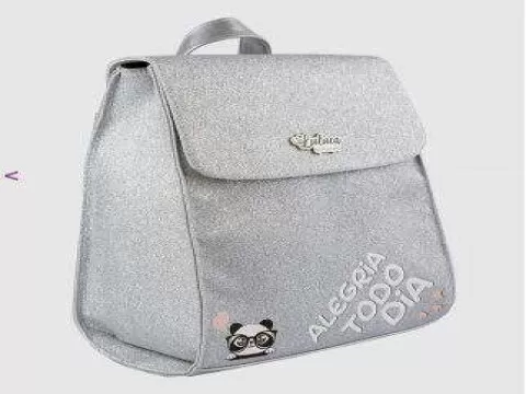 MOCHILA INFANTIL LULUCA BY PAMPILI 600.832 - Prateado