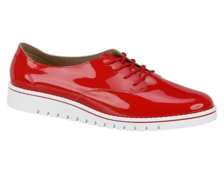 OXFORD BEIRA RIO CONFORTO VERNIZ 4174.419 - Vermelho