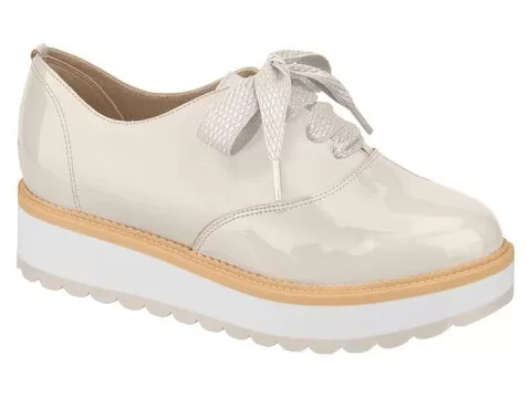 OXFORD FLATFORM BEIRA RIO CONFORTO 4214.102 - Nude