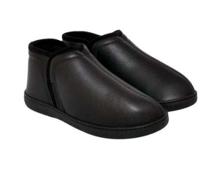 PANTUFA BOTA C/FORRO PRETO PELO UNISSEX LEFFA 753 - Preto