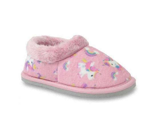 PANTUFA BOTINHA ESTAMPADA INFANTIL 723 - Rosa