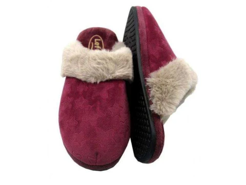 PANTUFA GOLA PELE SAFIRA ESTRELA LEFFA 460 - Vinho