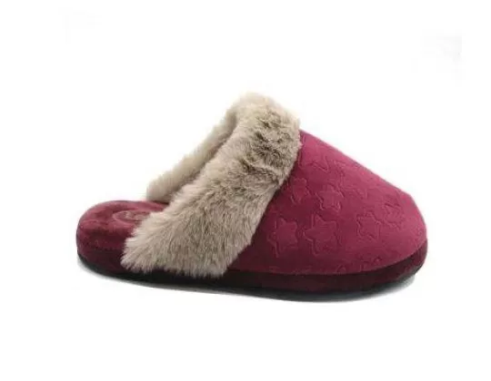 PANTUFA GOLA PELE SAFIRA ESTRELA LEFFA 460 - Vinho