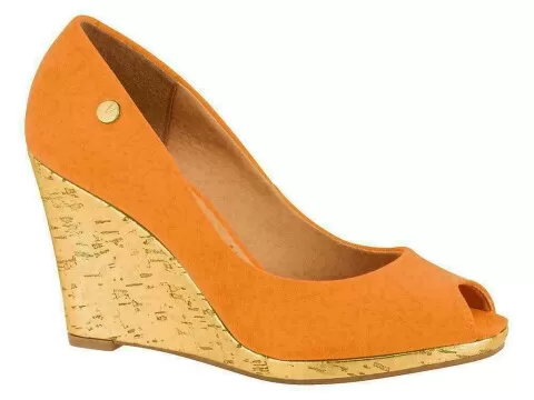 PEEP TOE VIZZANO ANABELA - Laranja