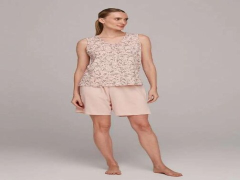 PIJAMA FEMININO REGATA E BERMUDA HERINHG 7CB9 - Rosa