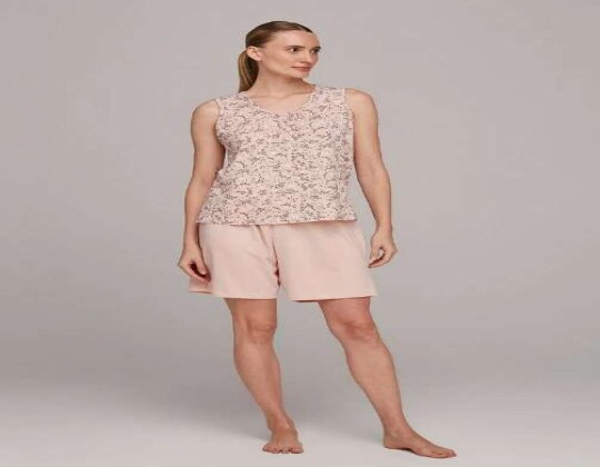 PIJAMA FEMININO REGATA E BERMUDA HERINHG 7CB9 - Rosa