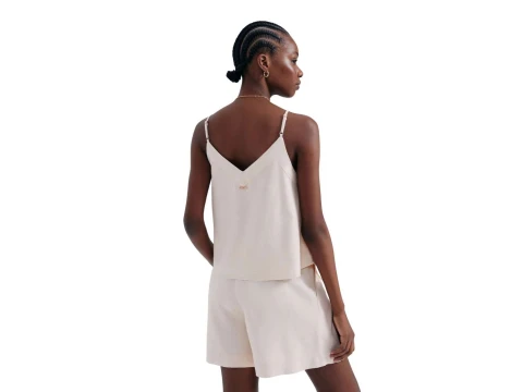 REGATA EM LINHO FEMININA HERING K4FL - Creme REGATA EM LINHO FEMININA HERING K4FL - Creme