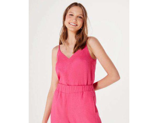 REGATA EM LINHO FEMININA HERING K4FL - Pink