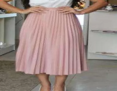 Saia sales plissada nude