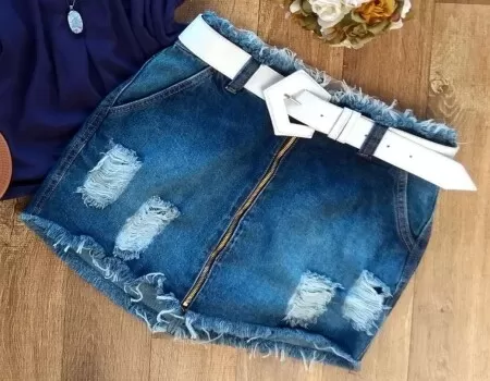 SAIA JEANS DESFIADA COM ZÍPER SAVANAH - Jeans