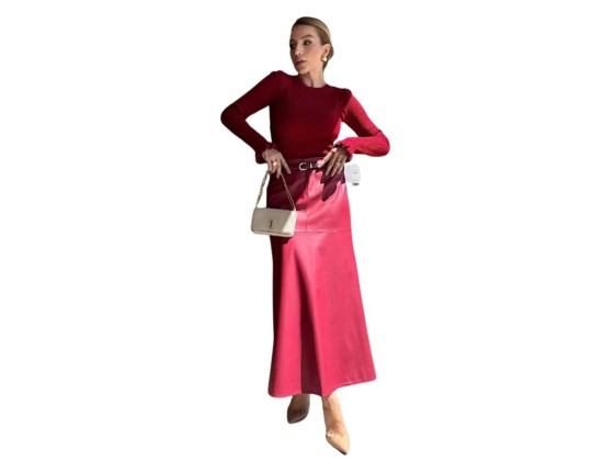 SAIA MID EM COURO FAKE BEAUTIFULL 30709 - Marrom