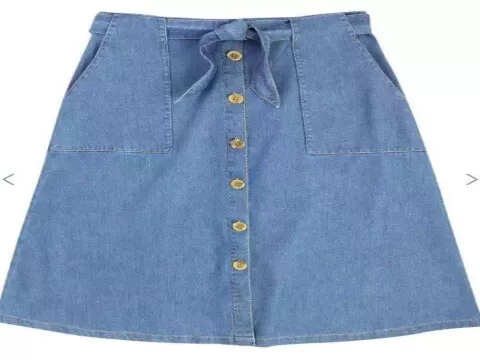 Saia midi hot sale jeans hering