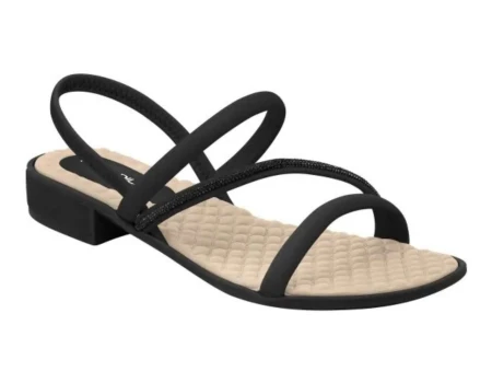 SANDALIA COM STRASS PICCADILLY 590022-7 - Preto