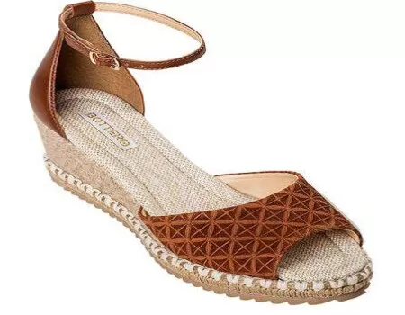 SANDALIA ESPADRILLE COURO BOTTERO 282204 - Marrom