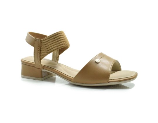 SANDÁLIA FEMININA C/ ELASTICO COMFORTFLEX 24-55401 - Caramelo