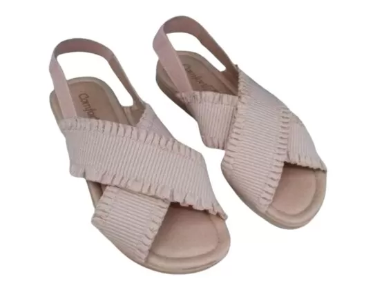 SANDÁLIA FEMININO COMFORTFLEX 1842405 - Nude