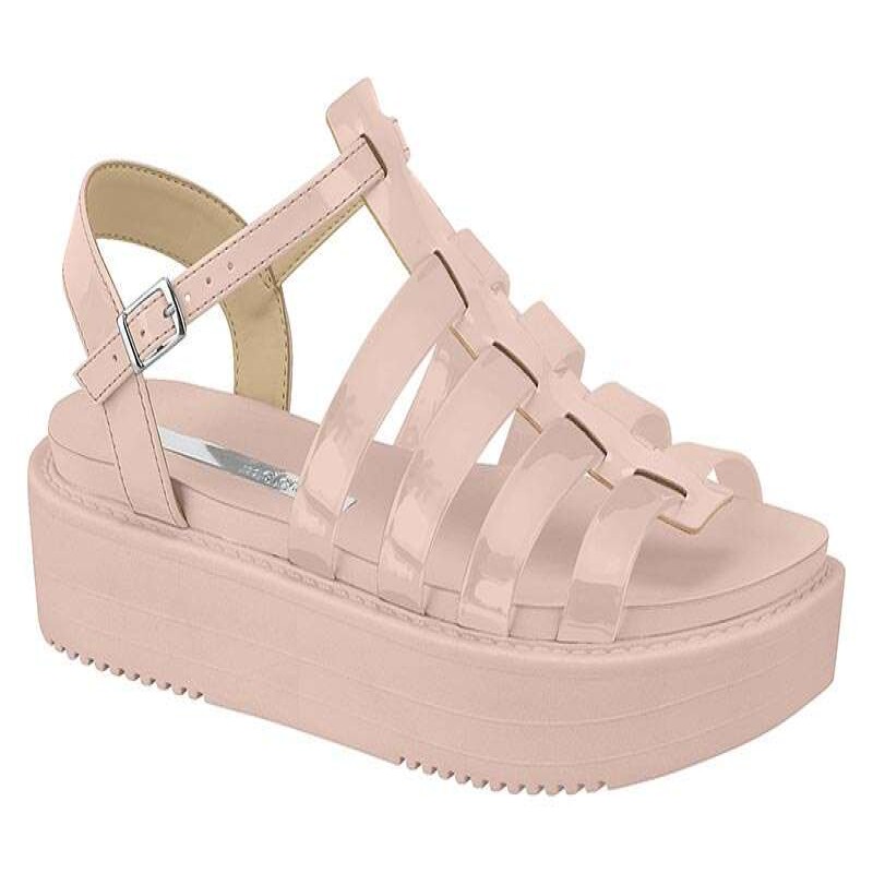 sandalia flatform moleca