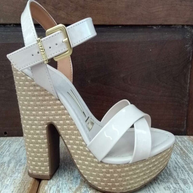 sandalia meia pata vizzano marrom