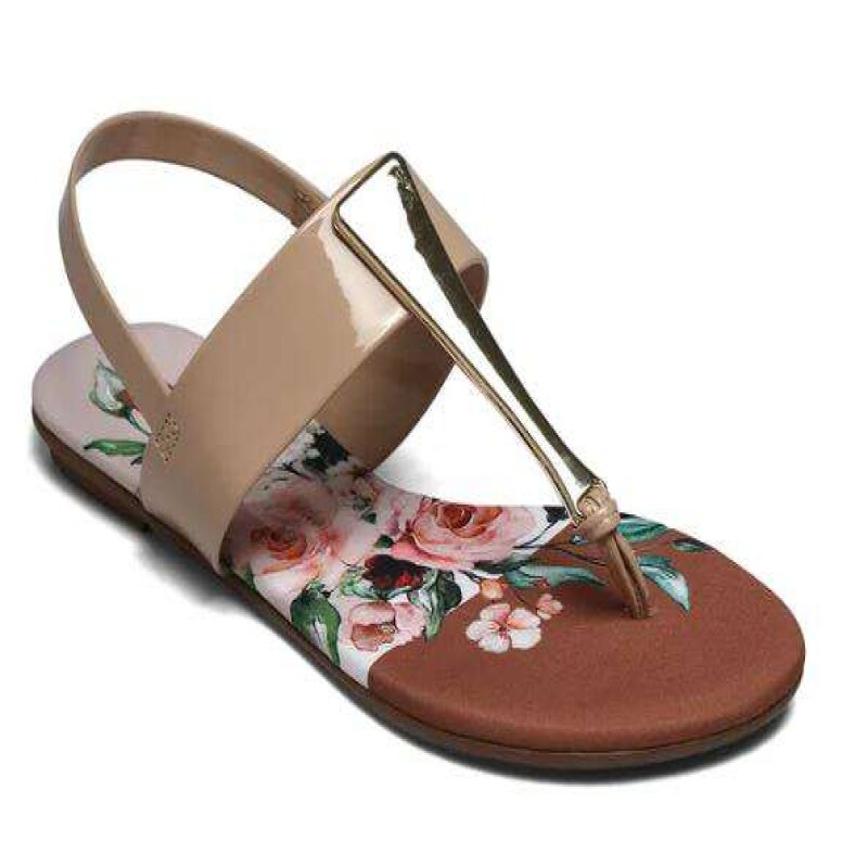 sandalia beira rio bege
