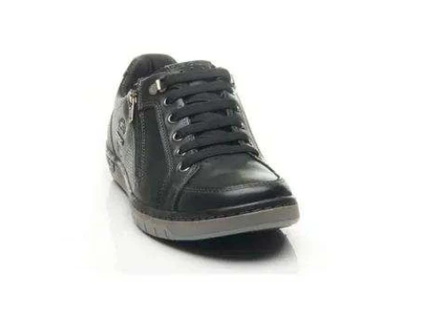 SAPATÊNIS EM COURO PEGADA 117408 - Preto