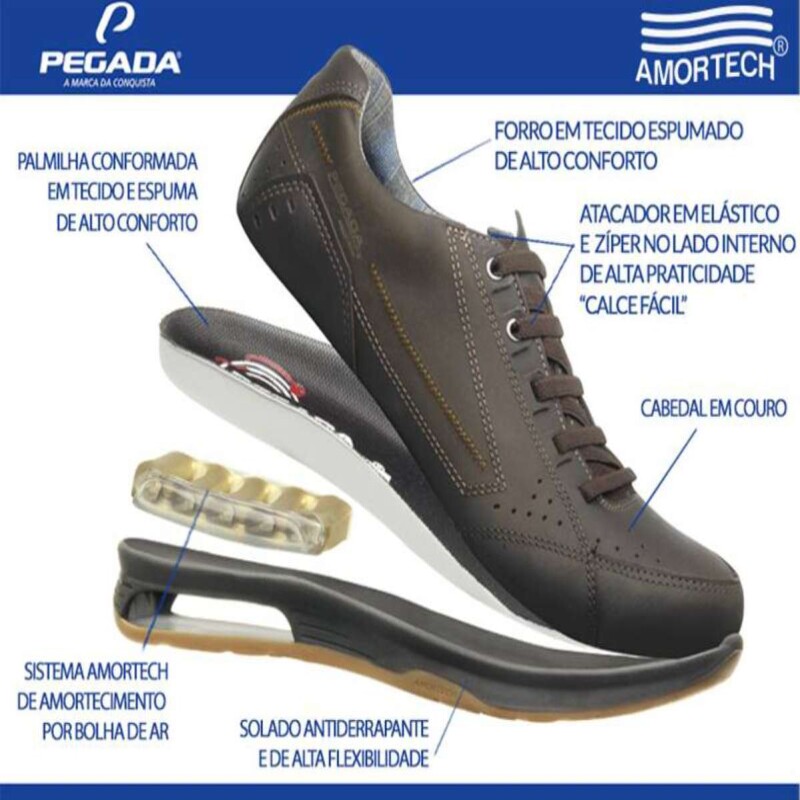 sapato pegada amortech