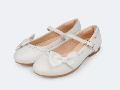 SAPATILHA ANGEL COM STRASS E LAÇO PAMPILI 10455 - Branco