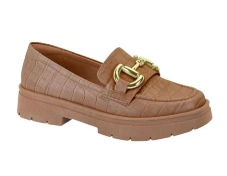 SAPATO MOCASSIM CROCO COM FIVELA VIZZANO 1422.101 - Bege